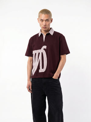 Keep icon polo burgundy tee
