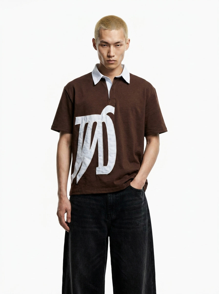 Keep icon polo brown tee