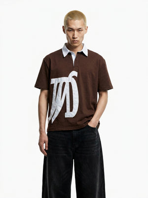 Keep icon polo brown tee