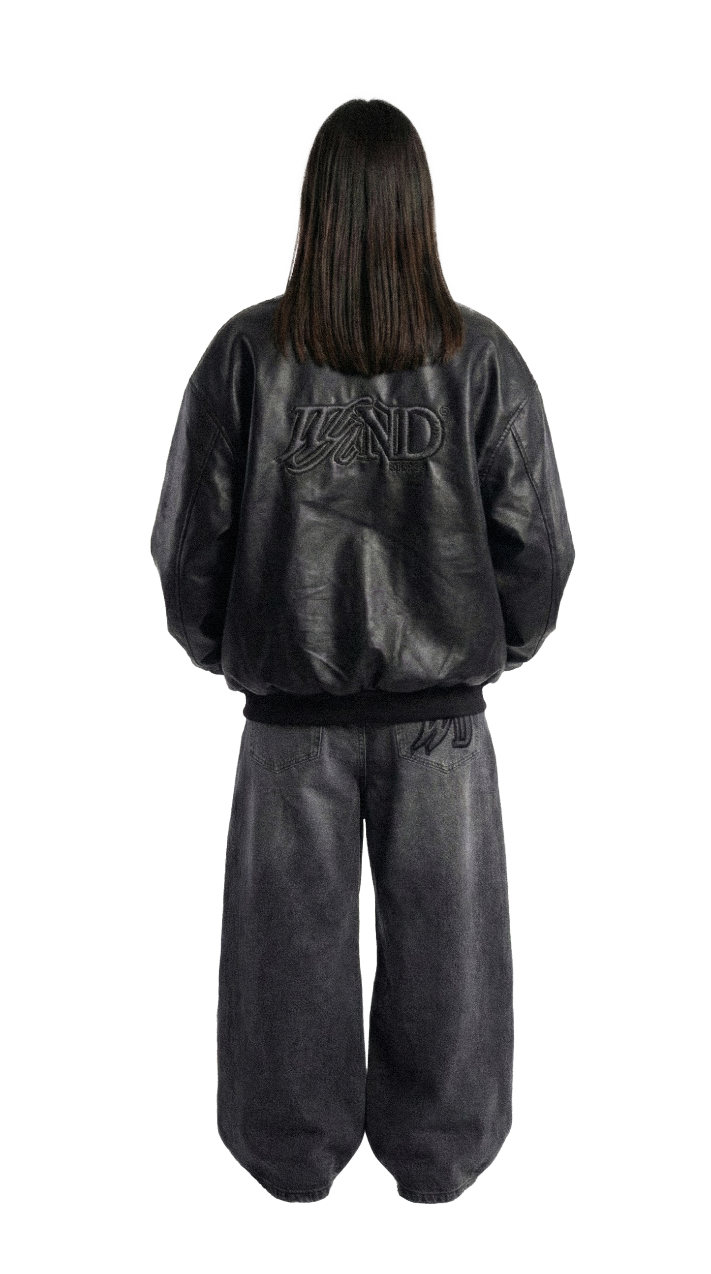 TALK TO ME NICE, BLACK LEATHER JACKET